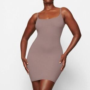 Skims Umber Fits Everybody Dress